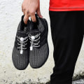 Miniatyrbillede 3 af 5: Elastiske snørebånd uden knude hver/122 cm, 1 par stretchsnørebånd i latexlås til børn og voksne sneakers grey