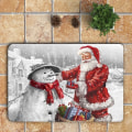 Miniatyrbild 5 av 9: 3st Jul Santa Claus Toalettöverdrag Badrumsmattor