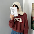 Miniatyrbilde 3 av 5: Kvinner Menn Strikkede Luer Varme Sør-Korea Dongdaemun Personlig Varm Holde Wo Trendy Kaldt Skjerf Pullover Unisex Peach pollen
