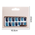 Miniatyrbillede 2 af 5: Color Press-On Manicure, Solid Color Mani style 2