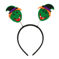 Miniatyrbilde 1 av 5: 3-pakning halloween pannebånd til maskerader for barn, festshow, dekorasjoner, gaver til barn (grønt skalle pannebånd)