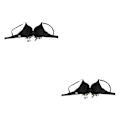 Miniatyrbilde 3 av 5: 1/2/3 Magdans Perlebesatt BH Paljetter Topp Sexy Dansende Sanger Black 36 Size 2PCS
