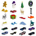 Miniatyrbillede 2 af 2: Hot Wheels Julekalender multicolor