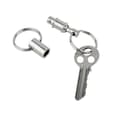Miniatyrbild 4 av 5: 12-pack nyckelring med snabbkoppling och dubbel delad ring, bulk, avtagbar, silver