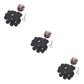 Miniatyrbilde 3 av 5: 1/2/3/5 Erstatningsputer for elektrisk fotfil Effektiv og 35mm 150Grit 50 pcs 3PCS