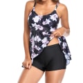 Miniatyrbild 3 av 5: Dam Oversize Tankini Tropical Linne & Shorts Summer each B M