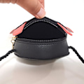 Miniatyrbild 4 av 5: Barnväska Mini Cute Little Devil PU Läder Crossbody-väska Mynt Pouse Leksaker för pojkar Flickor Present (svart) NO:1