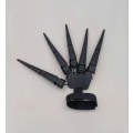 Miniatyrbild 2 av 5: Skrämmande halloween ledade fingrar Cosplay-handskar falska fingrar Skeletthänder Färgade spökklo festkostymer Accessoarer black glove left hand