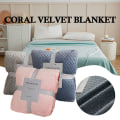 Miniatyrbillede 5 af 7: Pure-Color Hvedeaks Mønster Plys Tæppe Foldbart Hold Varmt Hyggeligt Tæppe Til Sovesofa Grey 50*70cm
