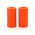 Pikkukuva 1 / 5: \"Paksu tankoadapteri 2 kpl, Käsipaino- ja levytankokahva, Fat Grips -painotanko voimaharjoitteluun, kuntosali\" Orange