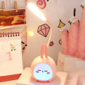 Miniatyrbilde 2 av 5: Bærbar LED Skrivebordslampe Sammenleggbart Lys Søt Tegneserie Skrivebordslampe LED USB Lading Leselys Øyebeskyttelse Fargerikt Nattlys