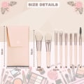 Miniatyrbillede 2 af 5: Makeupbørster, 8 stk. komplette professionelle makeupværktøjer og tilbehør