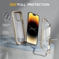 Miniatyrbild 2 av 8: Miracase Glass Series Designad för iPhone 14 Pro Max Case 6,7 tum, [2023 Upgrade] Bumper Case med inbyggd 9H härdat glas Scr Bean Yellow