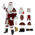 Miniatyrbild 4 av 5: Jultomtekostym för män 12st julset Set jultomte
