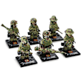 Miniatyrbild 2 av 5: 6st Falcon Commando Minifigure Militär monteringsleksak