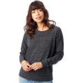 Miniatyrbillede 2 af 3: Alternativt tøj Dame/Dame Eco-Jersey Slouchy Pullover X Eco Ivory Eco Black M