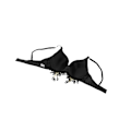 Miniatyrbilde 1 av 5: 1/2/3 Magdans Perlebesatt BH Paljetter Topp Sexy Dansende Sanger Black 36 Size 1 Pc