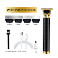 Miniatyrbild 5 av 11: Elektrisk Hårklippare Trimmer USB Uppladdningsbar Razor Clipper Sha gold 1 set