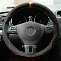 Miniatyrbild 5 av 7: (Stil 7) Cover Svart Mocka Äkta Läder För Volkswagen VW Tiguan Golf Plus Passat CC Touran Passat Alltrack Style 7