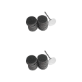 Pikkukuva 2 / 5: 1/2/3/5 Sähköisen jalkaraspin vaihtotyynyt tehokas ja 15mm 80Grit 50 pcs 2PCS