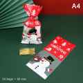 Miniatyrbild 8 av 8: 50st julgodispåsar i plast Julkakor presentpåsar A5 onesize