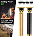 Miniatyrbild 2 av 11: Elektrisk Hårklippare Trimmer USB Uppladdningsbar Razor Clipper Sha gold 1 set