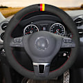 Miniatyrbild 4 av 7: (Stil 7) Cover Svart Mocka Äkta Läder För Volkswagen VW Tiguan Golf Plus Passat CC Touran Passat Alltrack Style 7