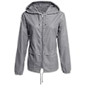 Miniatyrbild 2 av 5: am lättviktsregnkappa Utomhus Bärbar Vattentät Hoodie ragkedja Regnjacka För XL D