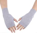 Fingervantar i kashmir. Handledsvärmare med tumhål, varma halvfingervantar, present