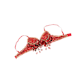 Miniatyrbilde 1 av 5: 1/2/3 Magdans Perlebesatt BH Paljetter Topp Sexy Dansende Sanger Red 36 Size 1 Pc