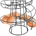 Miniatyrbild 3 av 4: Portable Kit Spiral Egg Rack Functal Stora Egg Box Ägg Stora Rack *chyi