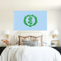 Miniatyrbild 2 av 5: Flagshow Eritrean 1952-1961 Historical Flag 90x150cm: Autentisk Eritrea National Banner, Indoor/Outdoor Decor" 90 x 150cm