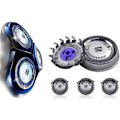 Miniatyrbild 5 av 5: Set med 3 ersättningshuvuden för HQ8/HQ8894/HQ7160 Silver Shaver Co