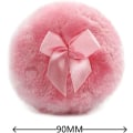 Miniatyrbillede 2 af 5: Fluffy Plys Pudderkvast, Blød Ansigts Pudderkvast Bowknot