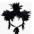 Miniatyrbild 2 av 5: Gotisk viktoriansk Naturlig Fjäder Sling Axelrem Halloween Party Feather Tie Kappa
