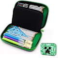 Miniatyrbillede 1 af 4: Minecraft Multicolor Lynlås Etui Minecraft-gaver