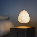 Miniatyrbild 1 av 5: Japansk design Akari Noguchi Yong Bordslampa Printed Rispapper Lampa Sovrum Skrivbord Hem Loft Inredning Fyrkantig stativ Golvlampa EU Plug B Lamp