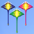 Miniatyrbild 3 av 5: 1,5 m triangulär Long Tail Kite Outdoor Backyard Game Lätt att flyga Blue