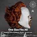Miniatyrbild 4 av 10: Halloween Mask Skrämmande Pennywise Skrämmande clown Helansikte Skräckkostym Fest Semester Cosplay Dekoration Rekvisita Vuxen