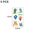 Miniatyrbilde 2 av 5: Tattoo Barn Gutter, 5 deler Lysende barnetatoveringer style 3