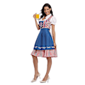 Pikkukuva 2 / 5: Naisten Oktoberfest Olutapulainen Puku Baijerilainen Perinteinen Dirndl-mekko W Blue M