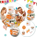 Miniatyrbild 3 av 4: Set för påskbrickor i trä Slitstrkt skrivbordsdekortiv rekvisit för påskfest a