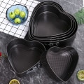 Miniatyrbild 5 av 6: Non-stick kakform med hjärtformat lås, kolstålspänne trädgårdsform form Mousse form form