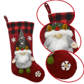 Miniatyrbilde 3 av 5: Julestrømpe, 3D Xmas-strømper for peishenging style 3