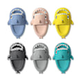 Miniatyrbilde 1 av 2: Shark Tøfler Sklisikre dusj Badesko Myke sommersandaler for jenter og gutter New_h yellow 24 25