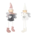 Miniatyrbillede 1 af 5: 2 stk. juleengel hængende pynt til festlig trædekoration