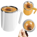 Miniatyrbild 2 av 4: Magnetic Force Automatisk Självomrörande Kaffe Mjölkblandare Temperaturkontroll Blender Mugg-röd