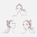 Miniatyrbild 8 av 8: 3D Roller Massager V Lift 360 Rotate Thin Face Shaping Relaxati Blue