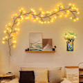 Miniatyrbild 1 av 5: Jaune chaud, lumières d'arbre, dekoration murale intérieure arb