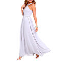Miniatyrbillede 1 af 4: Damekjole Cross Halter Off Shoulder Brudepigekjole Lang axi White M